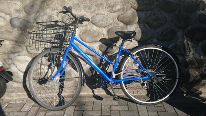 青い自転車　石垣