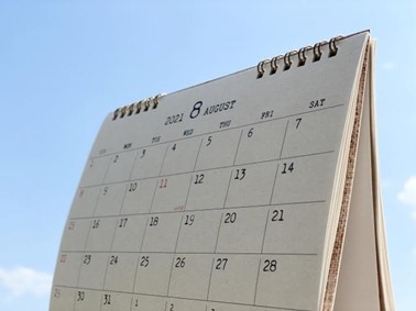 カレンダー 日付